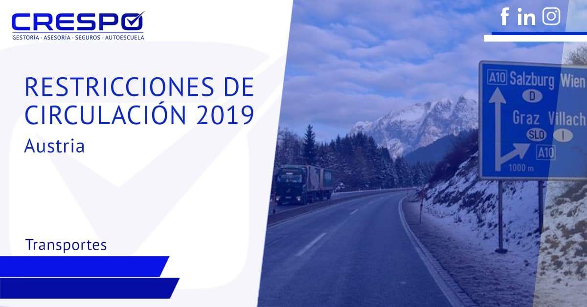 Restricciones de circulación 2019: Austria