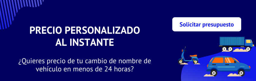 Precio cambio de nombre coche